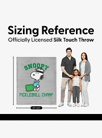 Peanuts Snoopy Pickleball Silk Touch Throw Blanket