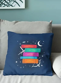 A Court of Thorns and Roses Series Book Stack Throw Pillow