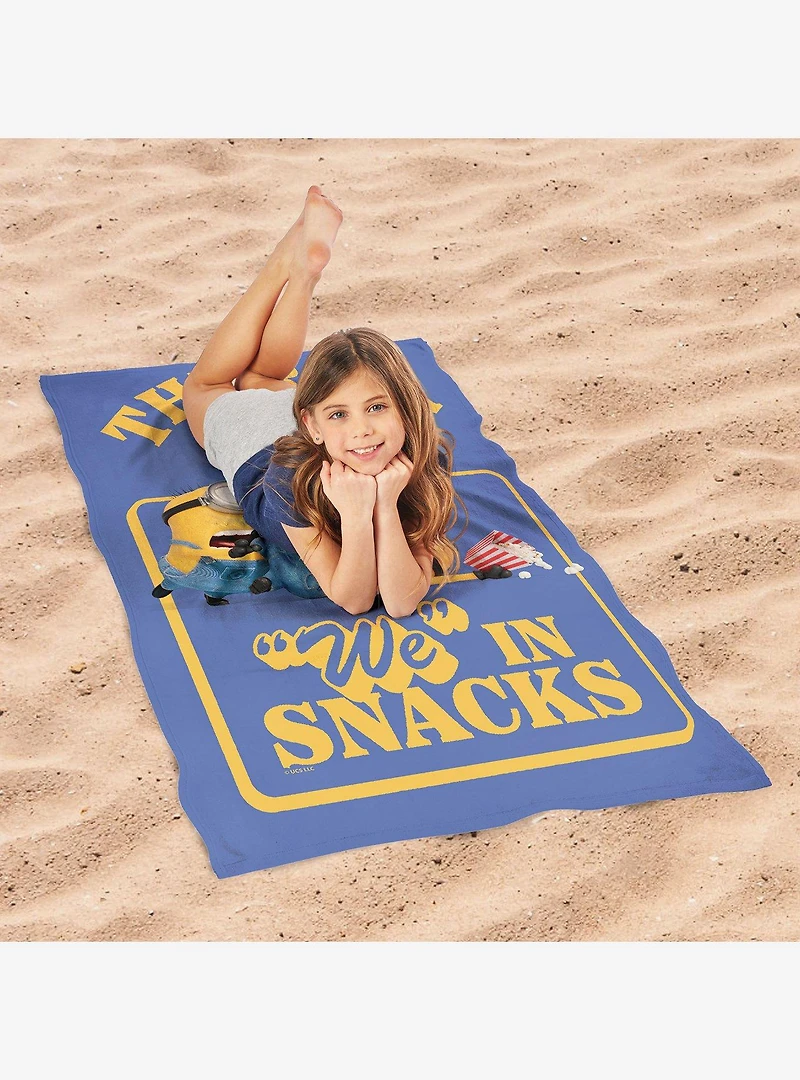 Despicable Me 4 No We In Snacks Sand Free Beach Towel