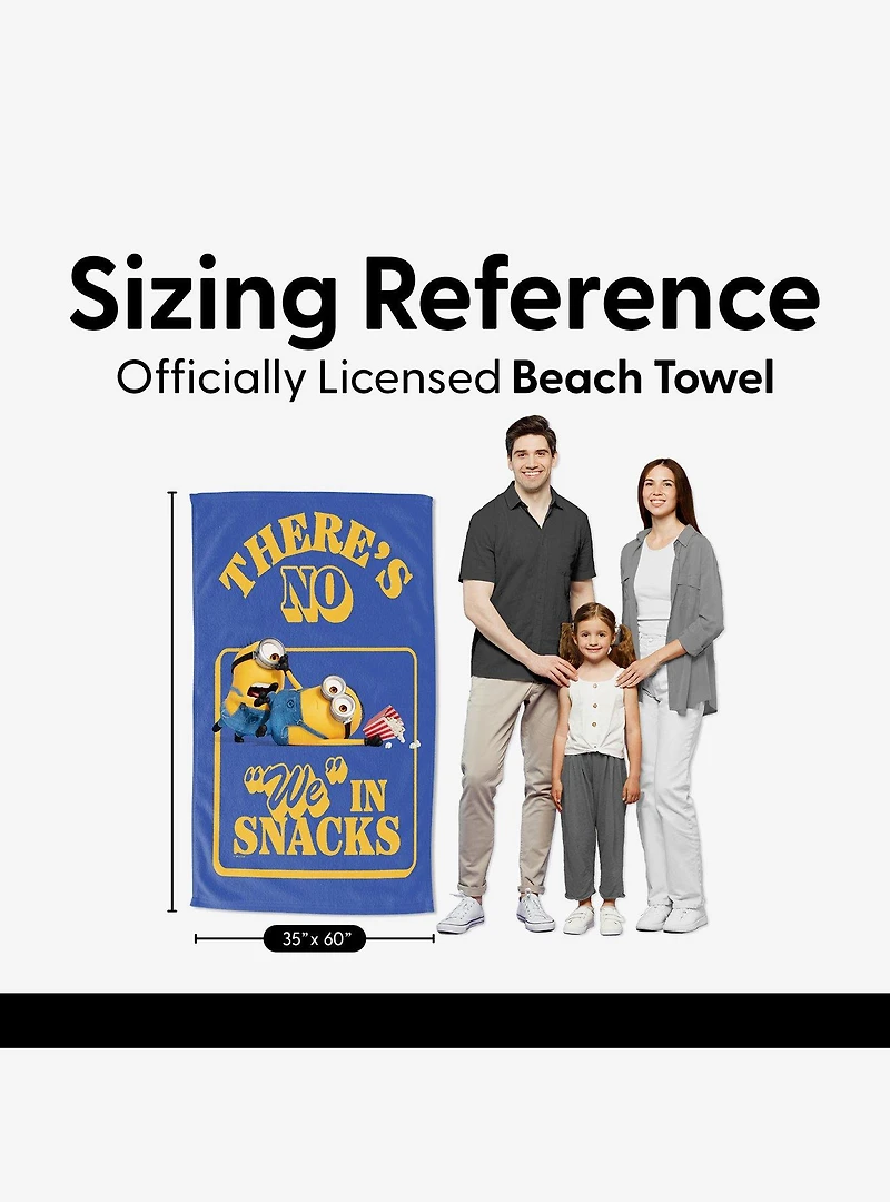 Despicable Me 4 No We In Snacks Sand Free Beach Towel