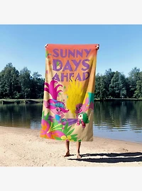 Trolls Sunny Days Ahead Sand Free Beach Towel