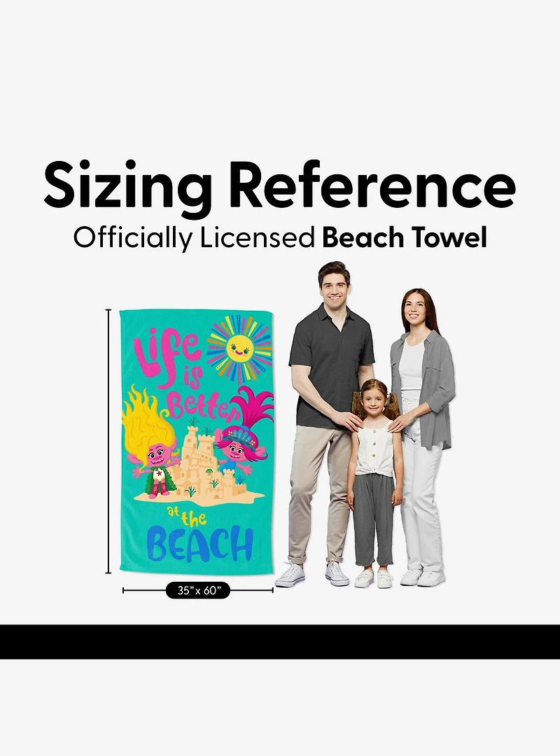 Trolls Life Is Better At The Beach Sand Free Beach Towel