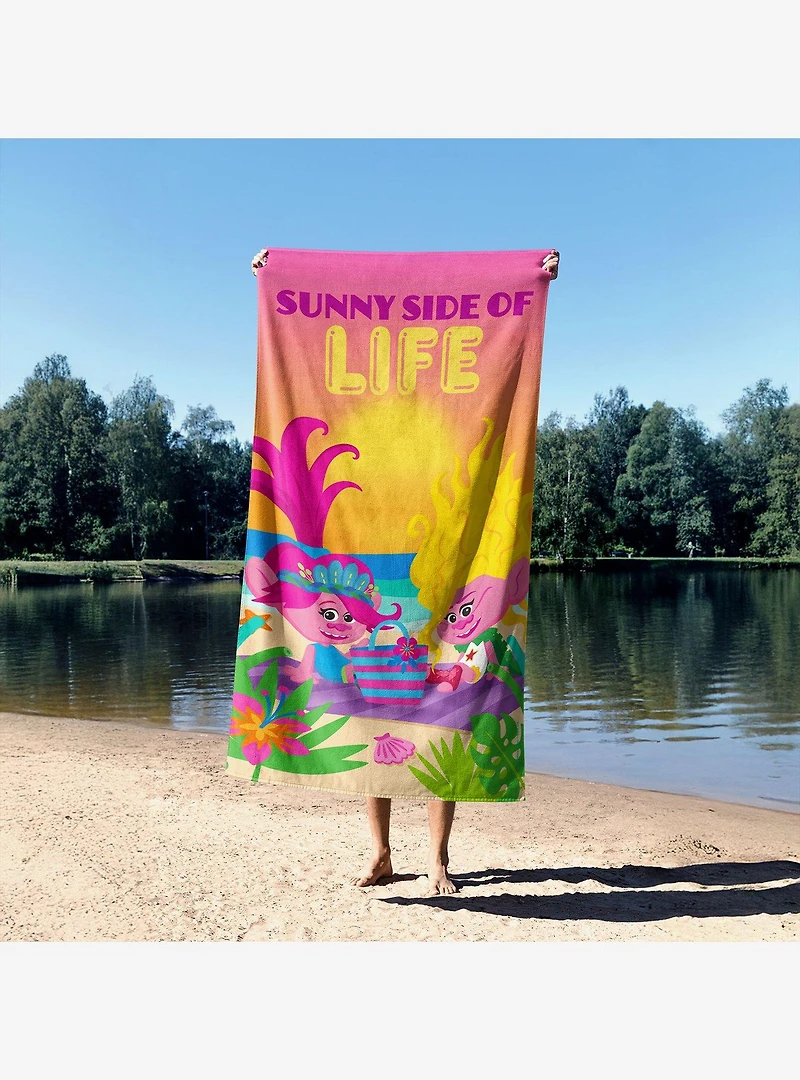 Trolls Sunny Side of Life Sand Free Beach Towel
