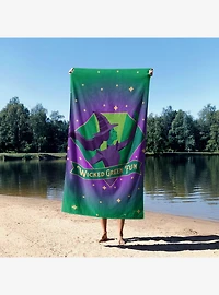 Wicked Green Fun Sand Free Beach Towel