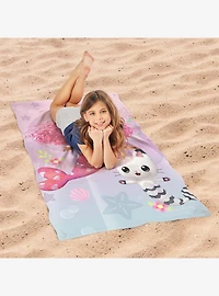 Gabby's Dollhouse Underwater Friends Sand Free Beach Towel