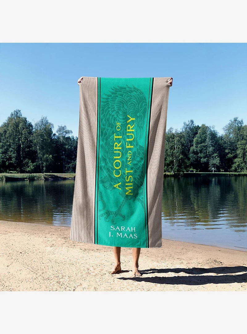 A Court of Mist and Fury Paged and Spines Sand Free Beach Towel