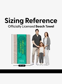 A Court of Mist and Fury Paged and Spines Sand Free Beach Towel