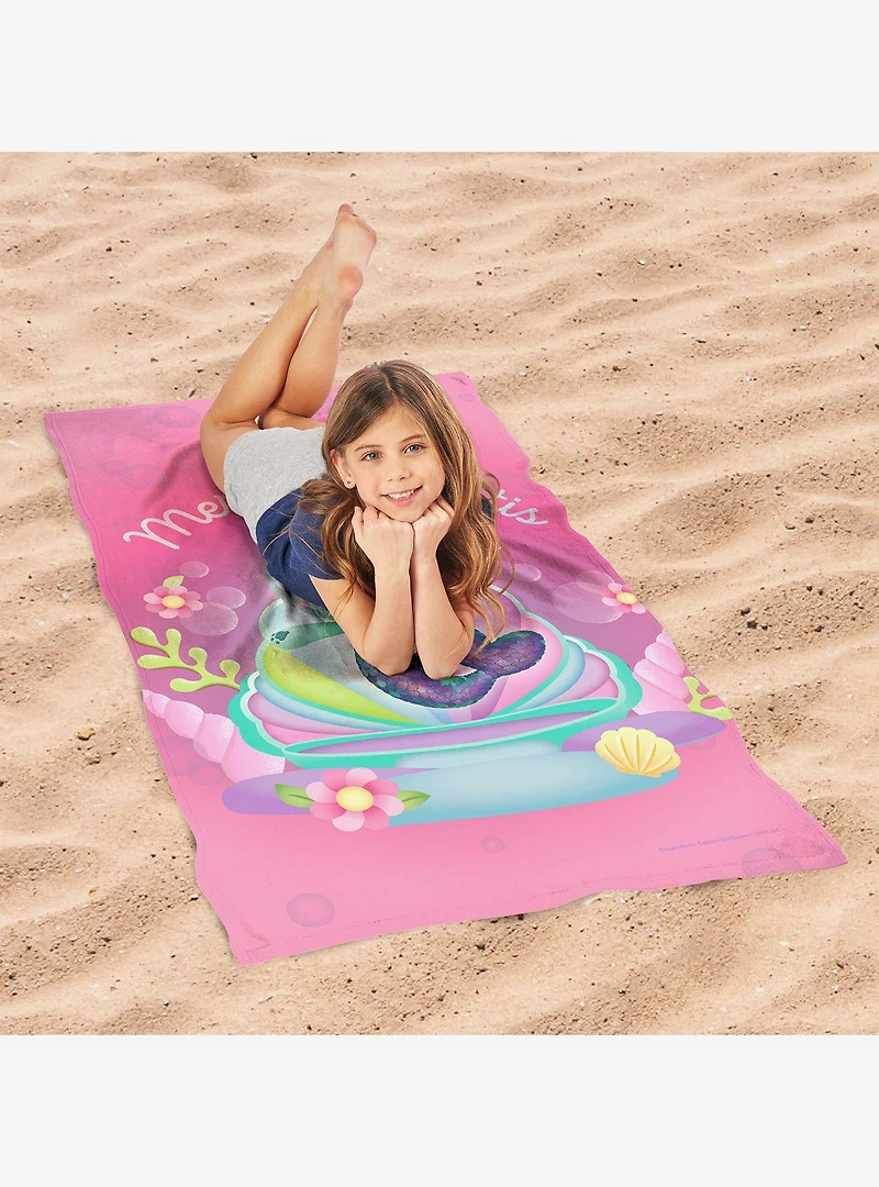 Gabby's Dollhouse Welcome To Mermaid-Lantis Sand Free Beach Towel