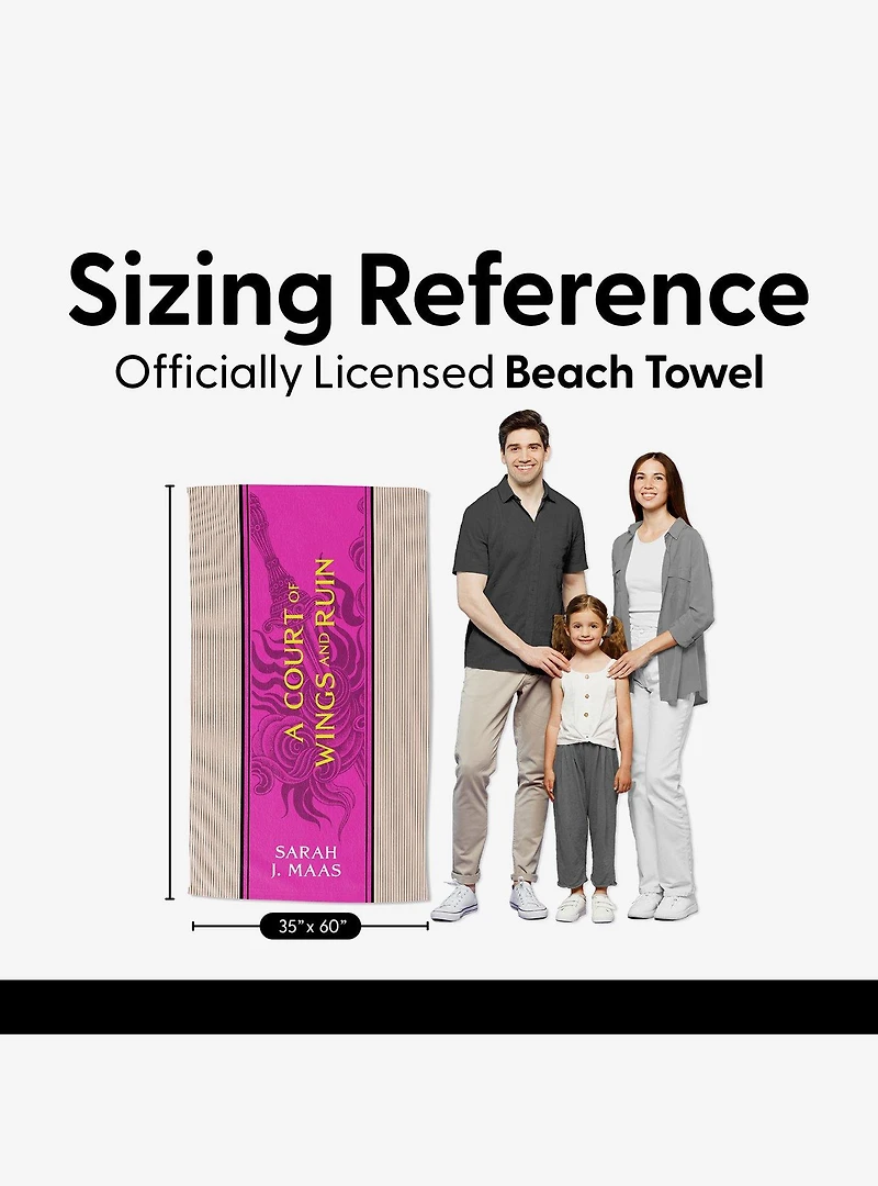 A Court of Wings and Ruin Paged and Spines Sand Free Beach Towel