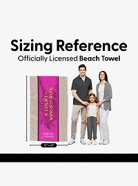 A Court of Wings and Ruin Paged and Spines Sand Free Beach Towel