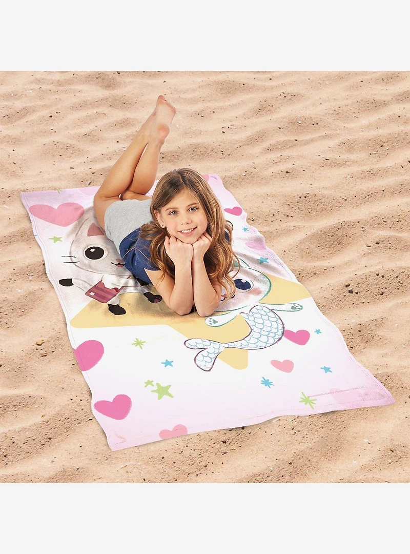 Gabby's Dollhouse Ocean Dream Sand Free Beach Towel