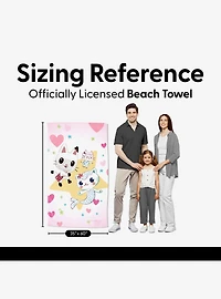 Gabby's Dollhouse Ocean Dream Sand Free Beach Towel