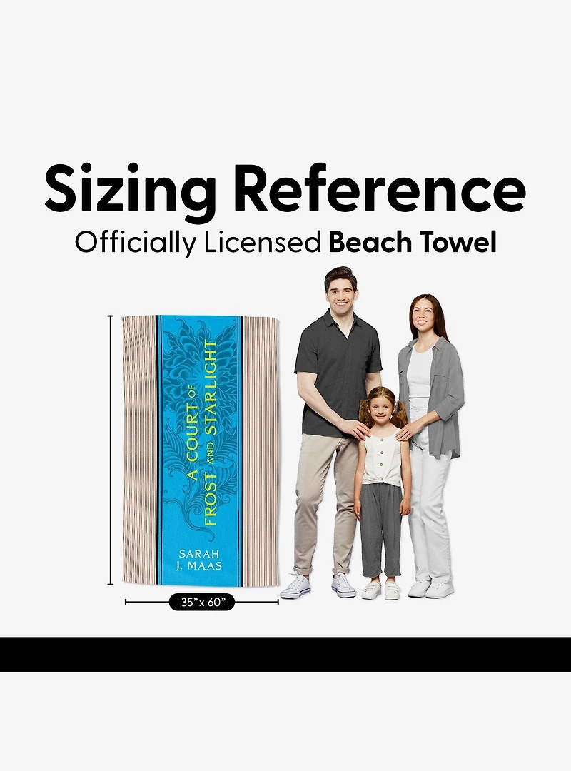 A Court of Frost and Starlight Paged and Spines Sand Free Beach Towel