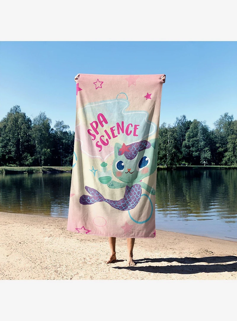 Gabby's Dollhouse SPA Science Sand Free Beach Towel