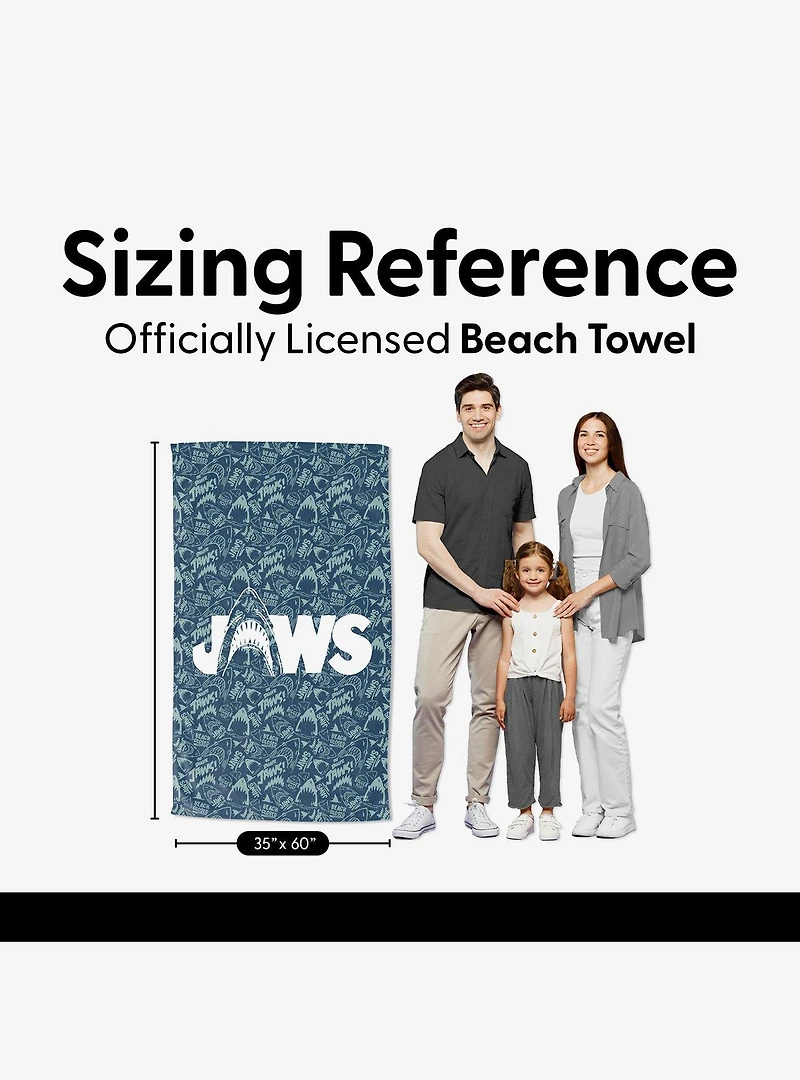 Jaws Closed Beach Sand Free Beach Towel