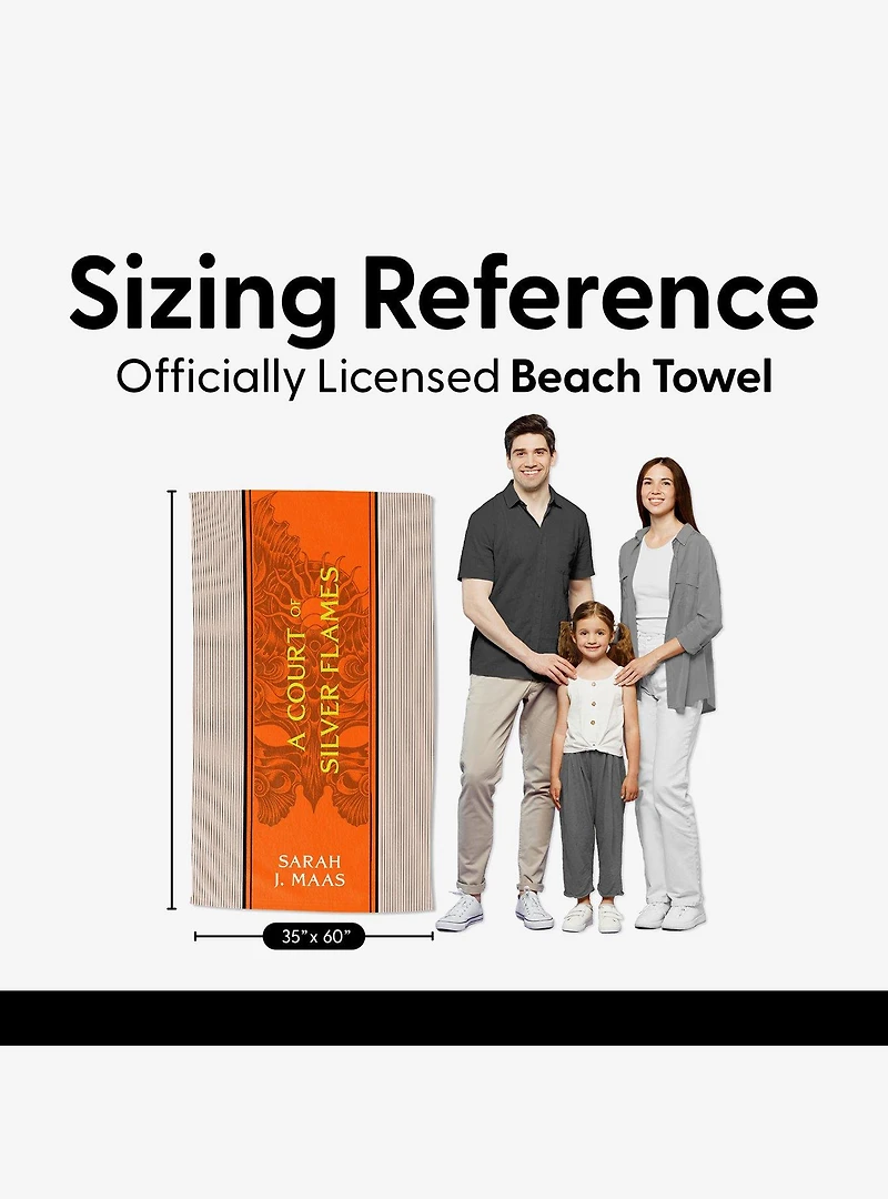 A Court of Silver Flames Paged and Spines Sand Free Beach Towel