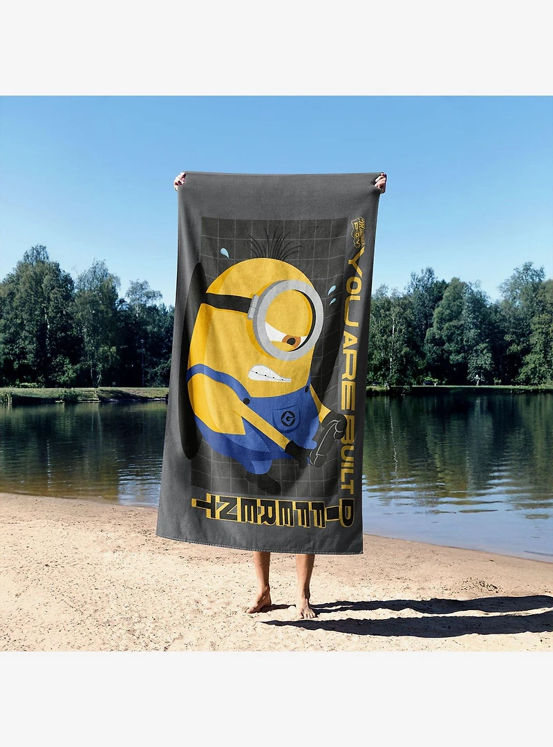 Despicable Me 4 Built Different Sand Free Beach Towel