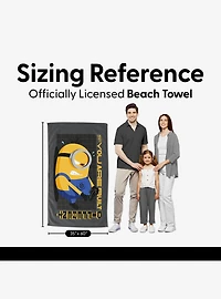 Despicable Me 4 Built Different Sand Free Beach Towel