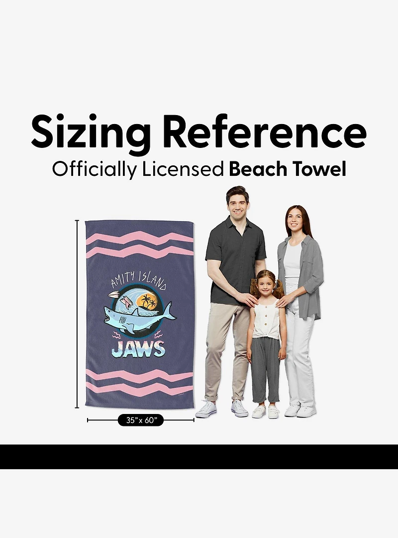 Jaws Amity Island Purple Sand Free Beach Towel