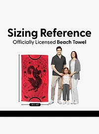 A Court of Thorns and Roses Inked Sand Free Beach Towel
