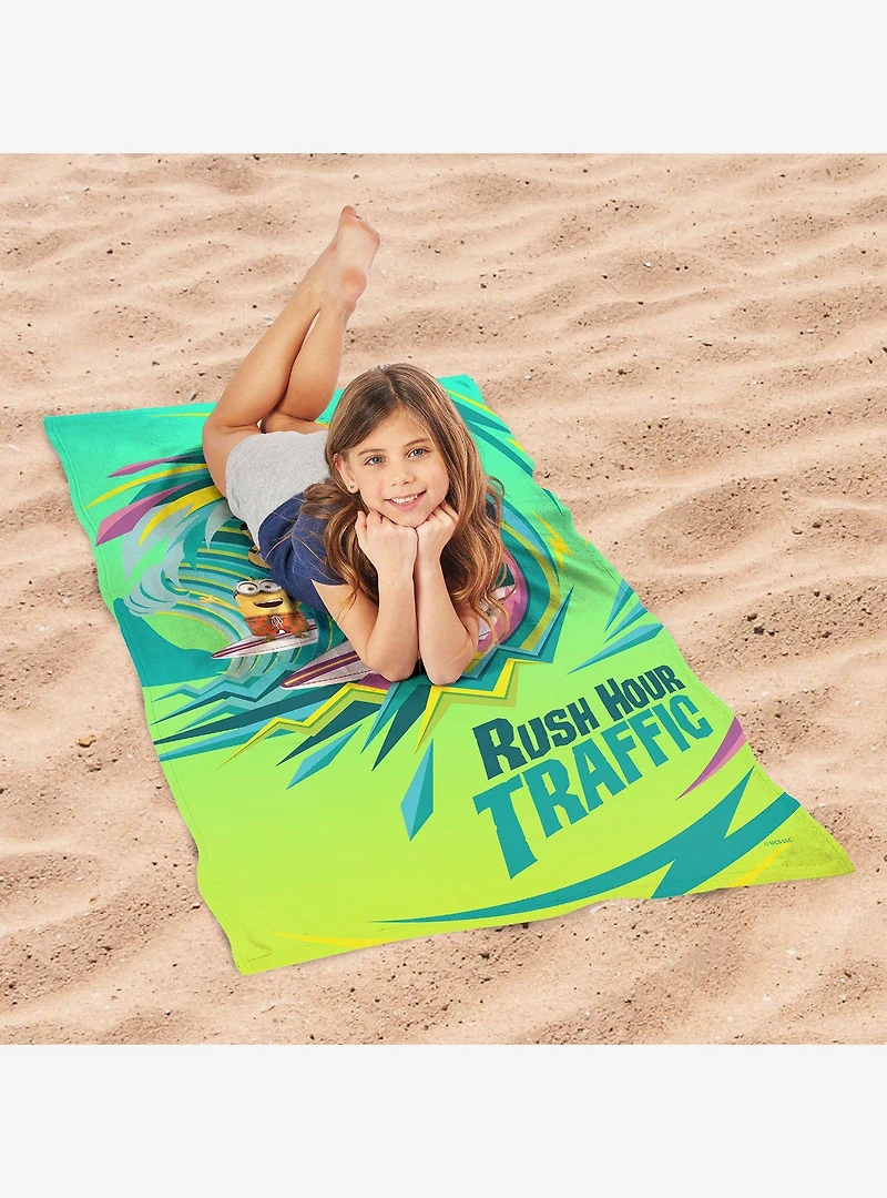 Despicable Me 4 Rush Hour Traffic ?Sand Free Beach Towel