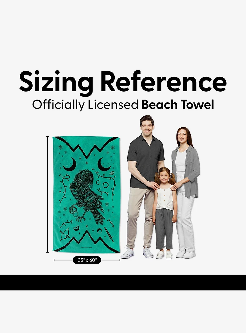 A Court of Mist and Fury Inked Sand Free Beach Towel