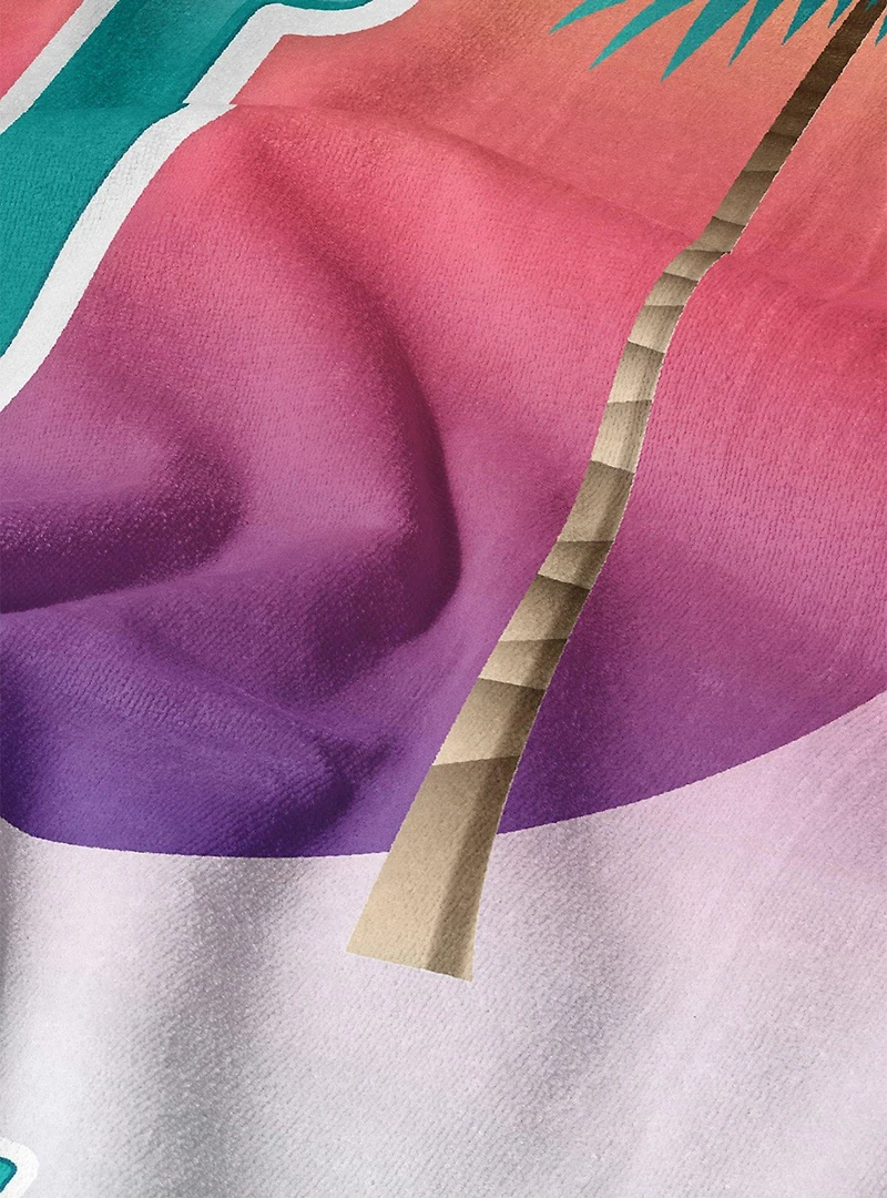 Miami Vice Daddy of Cool Plates ?Sand Free Beach Towel