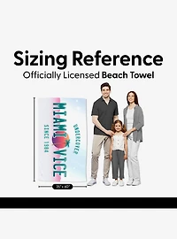 Miami Vice Daddy of Cool Plates ?Sand Free Beach Towel