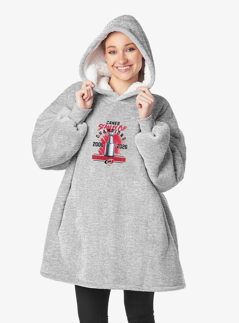 NHL Carolina Hurricanes Stanley Cup Multi-Champ Trophy Case Hoodie