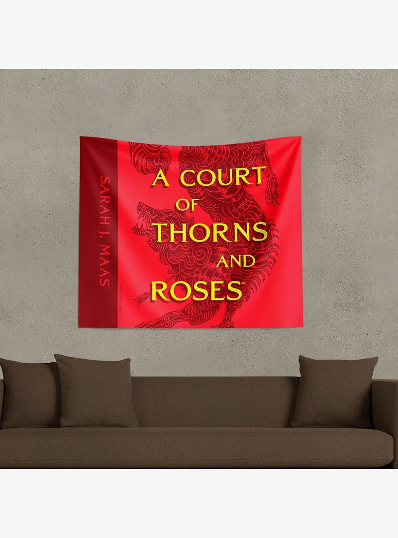 A Court of Thorns and Roses Covered Split Wall Hanging