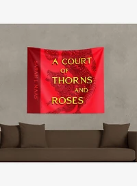 A Court of Thorns and Roses Covered Split Wall Hanging
