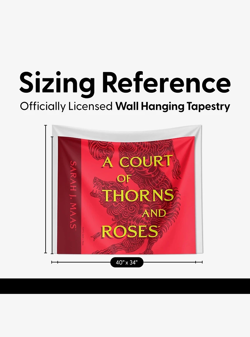 A Court of Thorns and Roses Covered Split Wall Hanging