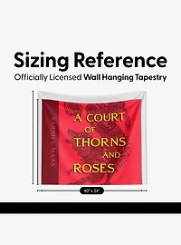 A Court of Thorns and Roses Covered Split Wall Hanging