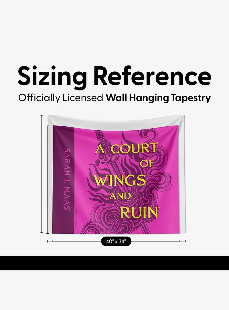A Court of Wings and Ruin Covered Split Wall Hanging