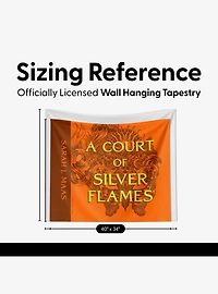 A Court of Silver Flames Covered Split Wall Hanging