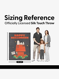 Peanuts Spooky Snooze Silk Touch Throw Blanket