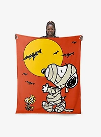 Peanuts Mummy Walk Silk Touch Throw Blanket