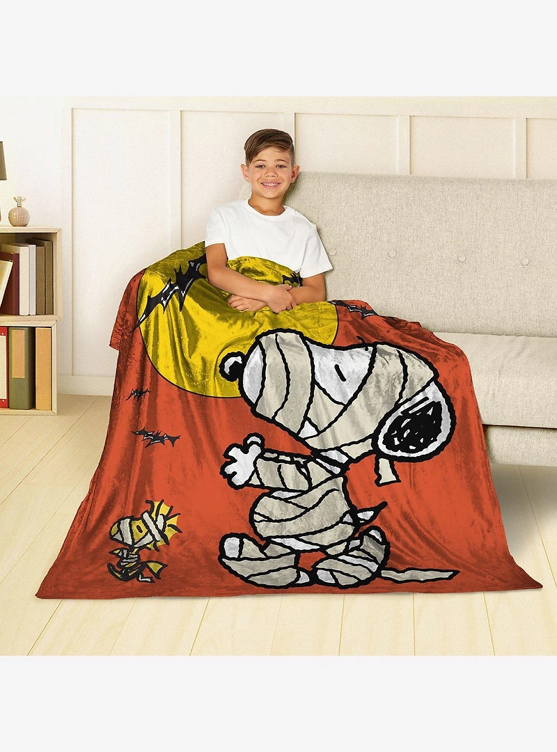 Peanuts Mummy Walk Silk Touch Throw Blanket