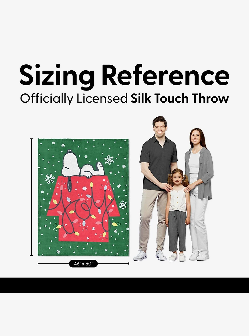 Peanuts Joy Lights Silk Touch Throw Blanket