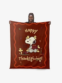 Peanuts Thanksgiving Silk Touch Throw Blanket