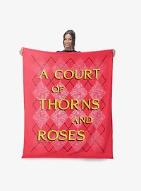 A Court of Thorns and Roses Diamond Florals Silk Touch Throw Blanket