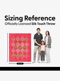 A Court of Thorns and Roses Diamond Florals Silk Touch Throw Blanket