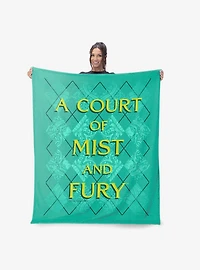 A Court of Mist and Fury Diamond Florals Silk Touch Throw Blanket