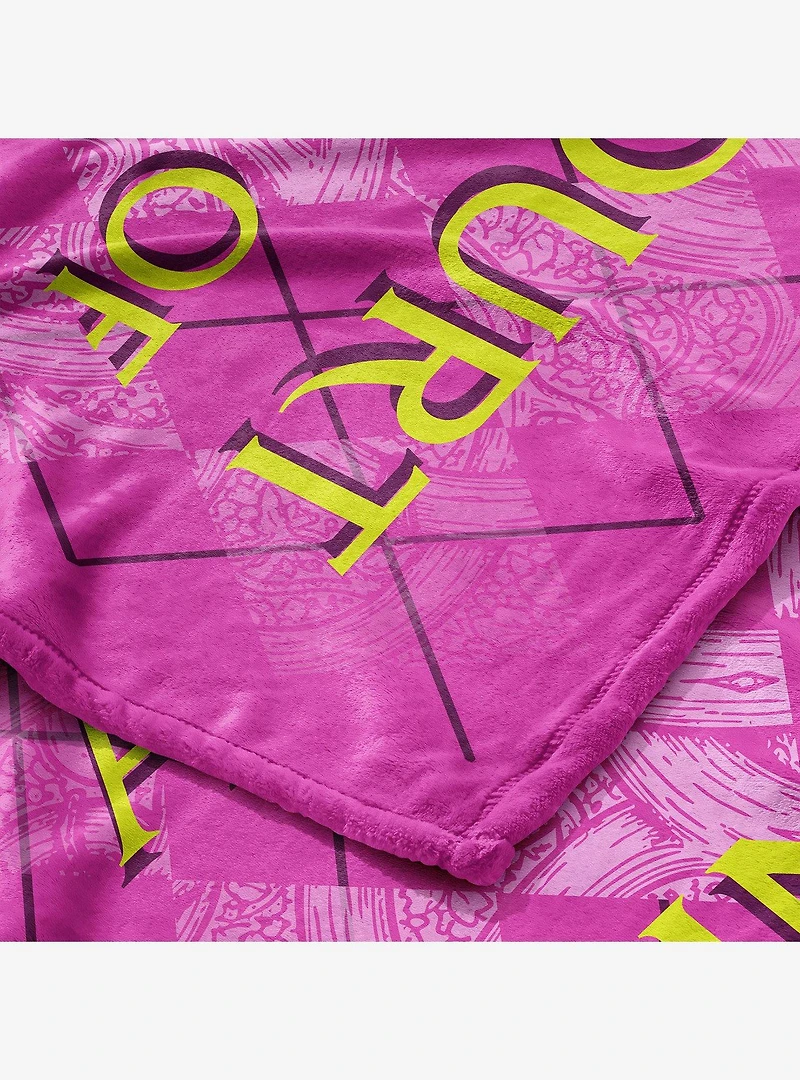 A Court of Wings and Ruin Diamond Florals Silk Touch Throw Blanket