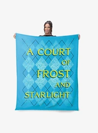 A Court of Frost and Starlight Diamond Florals Silk Touch Throw Blanket