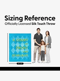 A Court of Frost and Starlight Diamond Florals Silk Touch Throw Blanket