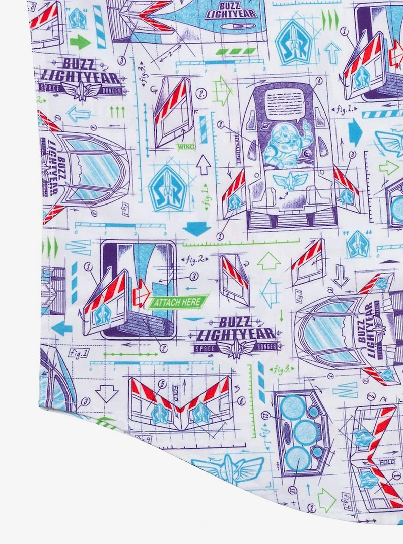RSVLTS x Disney and Pixar Toy Story "Space Ranger Schematics"KUNUFLEX Short Sleeve Shirt