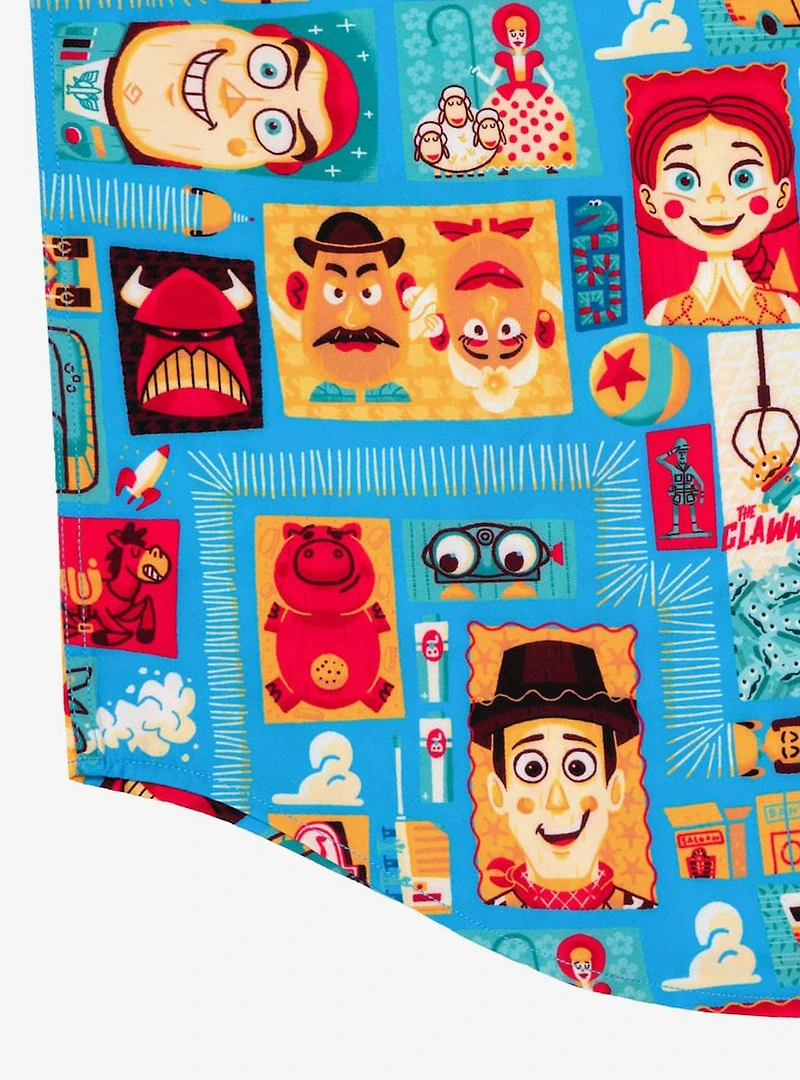 RSVLTS x Disney and Pixar Toy Story "Woodcut Woody & Friends" KUNUFLEX Short Sleeve Shirt