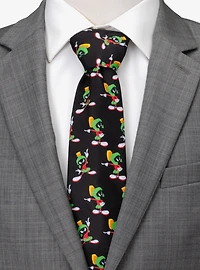 Looney Tunes Marvin the Martian Black Men's Tie
