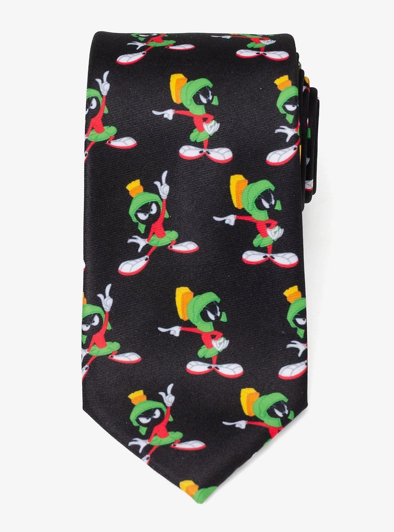 Looney Tunes Marvin the Martian Black Men's Tie